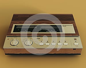 A vintage analogue answering machine from the 80\'s