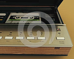 A vintage analogue answering machine from the 80\'s