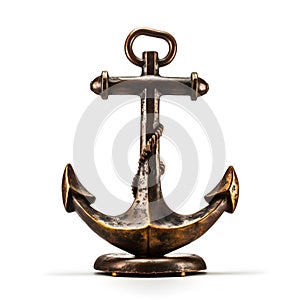 Vintage anchor, ship anchor isolated