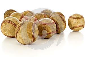 Vintage, antique baseballs