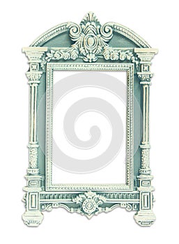 Vintage antique classical frame. isolated on white