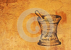 Vintage Apothecary Sign photo