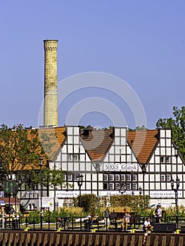 Vintage architecture of Old Town in Gdansk, Pomerania, Poland