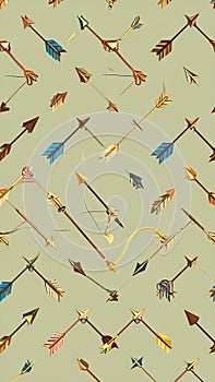 Vintage Arrow Pattern Background