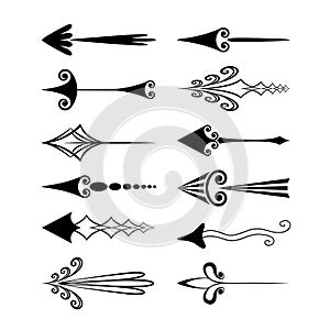Vintage arrows or cursors