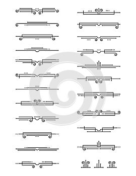 Vintage Art Deco Text Dividers