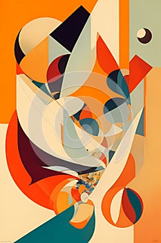 vintage art reimagined showing abstract concepts