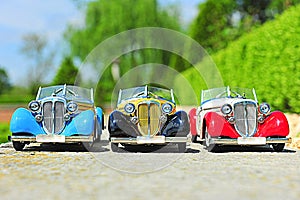 Vintage Audi cabriolets