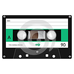 Vintage audio cassette tape design