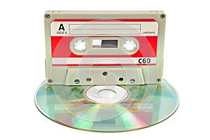 Vintage audio tape on CD