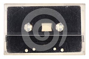 Vintage audio tape isolated on white