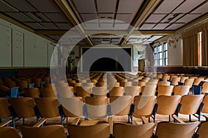 Vintage Auditorium - Abandoned Gladstone School - Pittsburgh, Pennsylvania