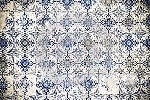 Vintage azulejos, traditional Portuguese tiles