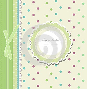 Vintage baby shower album vector