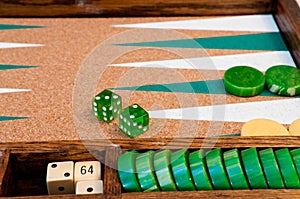 Vintage Backgammon Board Detail