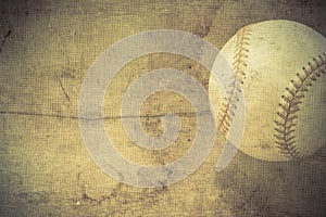 Vintage background with Baseball