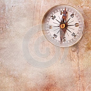 Vintage background with compass