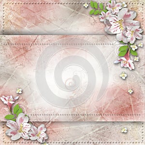 Vintage background for congratulations an