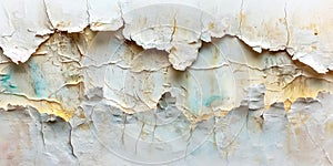 Vintage background with cracks filled gold and colorful paint and holes in it