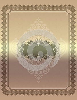 Vintage background with decorative border