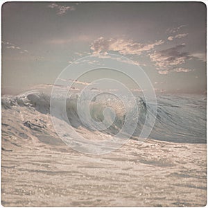 Vintage Background of dreamy wave