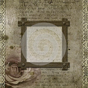 Vintage background with frame