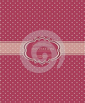 Vintage background for invitation card vector