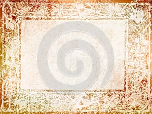 Vintage background with Nouveau frame