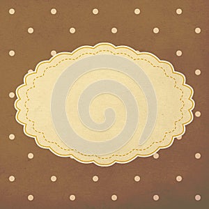 Vintage background, polka dot style