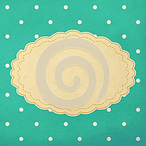 Vintage background, polka dot style