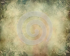 Vintage Background with Swirls