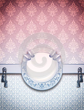 Vintage invitation background design