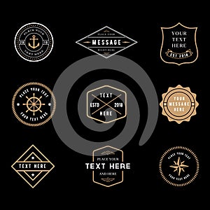 Vintage Badge Logos photo