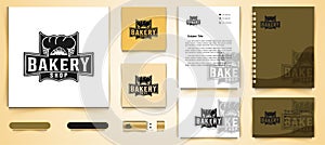 vintage bakery shop logo and business branding template Designs Inspiration Isolated on White Background