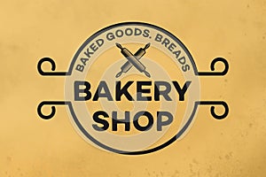 vintage bakery shop logo Designs Inspiration Isolated on White Background