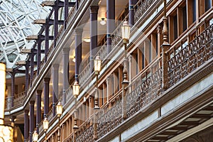 Vintage Balcony in Victorian Building