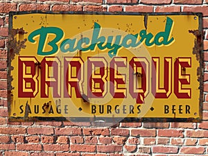 Barbeque BBQ Sign photo