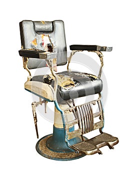 Old barber chair