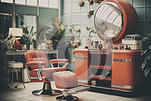 A vintage barbershop