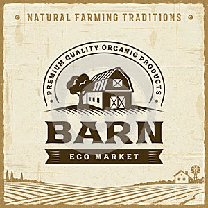 Vintage Barn Label