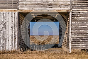 Through the vintage barn. photo