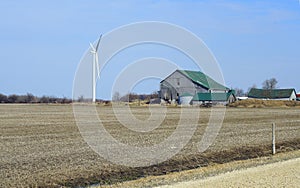 Vintage barn and Windmill