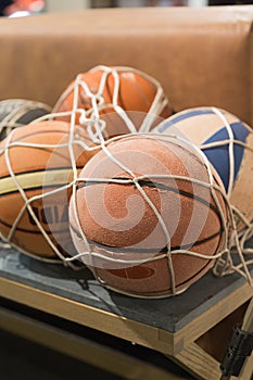 Vintage basket balls