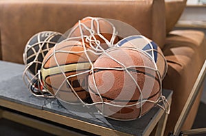 Vintage basket balls