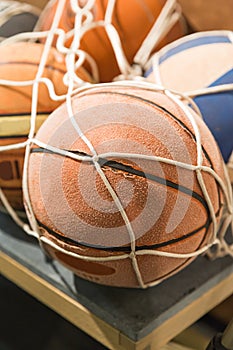 Vintage basket balls