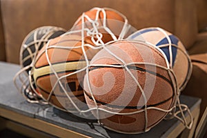 Vintage basket balls