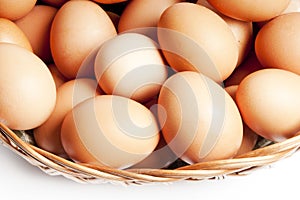 Antico molti crudo uova Attraverso sfondo 