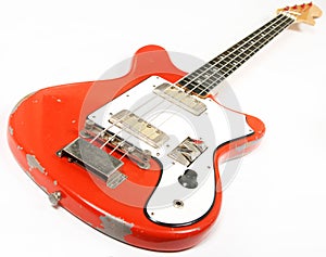 Vintage bass guitar