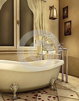 Vintage bathtub