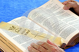 Vintage Bible Being Read